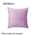 thumbnail image 4 of Kearding Funda de cojín de asiento de repuesto, suave, decorativa, respetuosa con la piel, resistente, funda de almohada, accesorios, amarillo, Decoración del hogar Púrpura claro 45x45cm, 4 of 6