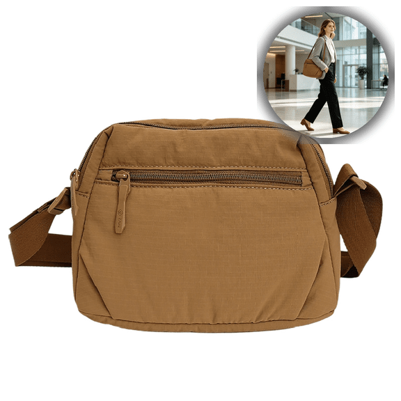 Women Nylon Crossbody Bag, Casual Multi-Pocket Shoulder Purse for Travel, Shopping, Outdoor & Daily Use, Lightweight & Versatile