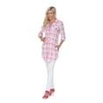 thumbnail image 3 of White Mark Women's Plus Size Plaid Tunic Top, 3 of 11