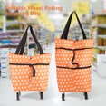 thumbnail image 1 of Bolsa de compras plegable con ruedas de doble propósito, Material de tela Oxford, bolsa de compras, bolsa de compras plegable, 1 of 7