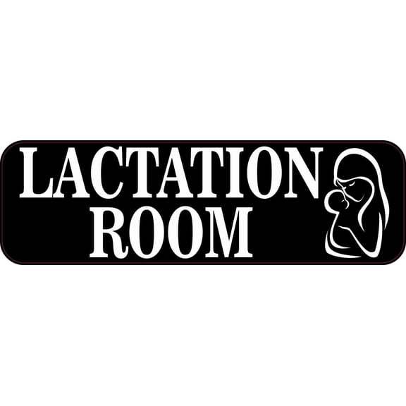 10in x 3in Lactation Room Sticker Vinyl Mother Nursery Sign Decal Door Sticker