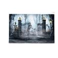 thumbnail image 2 of Halloween Backdrop Banner, Halloween Garage Decor, Misty Spooky Forest Halloween Skull Garage Door Cover for Outdoor Yard Patio Lawn Horror Party Decoration(94.5×82.7 in), 2 of 6
