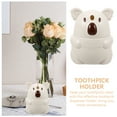 thumbnail image 5 of Koala Toothpick Box Automatic Dispenser Small Holder Plastic Push Type Good Looking, 5 of 6
