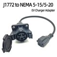 thumbnail image 1 of J1772 Type 1 To Nema 5-15/5-20 220v Ev Charger Adapter With 0.5m Cable For E-bike/s, 1 of 1