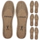 thumbnail image 2 of ColoMX 4 pares de plantillas de lana acogedoras para clima frío, almohadillas antideslizantes para zapatos, inserciones de zapatos de lana de fieltro, plantilla cálida para pies, 2 of 8