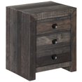 thumbnail image 1 of Moe's Table de Chevet 3 Tiroirs en Gris, 1 of 4