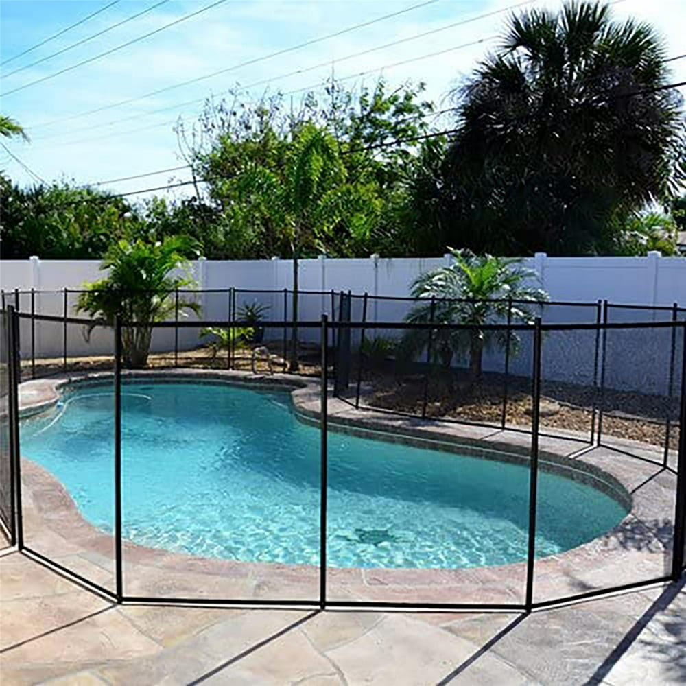 12 x 4 Garden Fence Animal Barrier, Outdoor Pool Fence With Section Kit