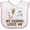 White and Pink, variant on Inktastic My Grampy Loves Me Girls Girls Baby Bib
