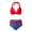 Z02-Red, variant on Women's Patriotic Bikini Sets Hollow Out Two Piece American Flag Swimsuits Cutout 4th of July Bathing Suit Swimsuit Top And Bottom for Beach