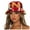 Red, variant on Bucket Hats for Women and Men Printed Thick Warm Basin Hat Casual Solid Color Headwear Blue