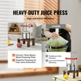 thumbnail image 2 of KFFKFF Fruit Wine Press Manual Press for Wine Making 0.53 Gal/2L Stainless Steel, 2 of 9