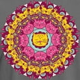 thumbnail image 3 of CafePress - Mandala Cats T Shirt - Mens Comfort Colors Shirt, 3 of 5