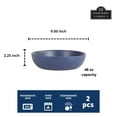 thumbnail image 2 of 10 Strawberry Street Wazee Matte 9"/48oz Serving Bowl, Set of 2, Midnight Blue, 2 of 5