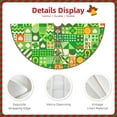 thumbnail image 3 of Defioc St Patrick's Day6 for Christmas Tree Skirt Snowman Xmas Tree Skirt Farmhouse Christmas Decorations Tree Mat for Holiday Party Decor-36", 3 of 6