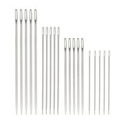 20pcs Beading Needles Assorted Long Upholster Needles Large Eye Stitching Needles for Quilting Darning Beading