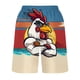 thumbnail image 5 of Puntoco Pantalones Cortos Con Estampado Hawaiano Para Hombre, Pantalones Cortos Con Bolsillo Y Cordón, Color Xl, 5 of 5