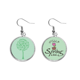 thumbnail image 1 of Hojas de arbol flor verde redondo Colgante decorativo temporada pendientes de primavera joyas Unbranded M, 1 of 3