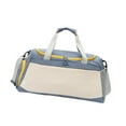 thumbnail image 4 of Bolsa de deporte para gimnasio, equipaje, bolsa de viaje, bolsa de lona para natación, ejercicio al aire libre, hombres y mujeres Beige Azul, 4 of 8