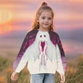 thumbnail image 4 of Mikilon Halloween Girls Tops Size 1-12 Kids Round Neck Long Sleeve Shirts Solid Color Graphic Casual Tops Fall and Winter Printed Cute Tops, 4 of 8