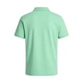 thumbnail image 5 of Men's Slim Fit Short Sleeve Collared Shirt, Casual Solid Color Breathable Golf T-Shirt, Wrinkle-Resistant Button Placket Top for Business & Daily Outdoor Activities, S-3XL, 5 of 8