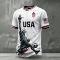 thumbnail image 2 of Soccer Jerseys Shirts for Men 2026 Country Team Short Sleeve Crewneck Fan International Football Shirt Retro Streetwear Top, Dark Gray S, 2 of 4