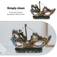 thumbnail image 5 of WRITWAA Resin Shipwreck Aquarium Decor for Fish Tanks, Funny Underwater Ornament, 1 Set for Fish Owners and Aquatic Pets, 5 of 7