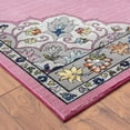 thumbnail image 6 of LR Home Ada 7'6" x 9'6" Pink Medallion Durable Indoor Area Rug, 6 of 8