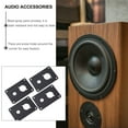 thumbnail image 5 of DEEPCRAFF 4Pcs Speaker Back Panel Iron Plate Black Spray Painted Binding Post Mount Plate, 5 of 5