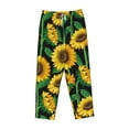thumbnail image 6 of Uemuo Sunflower 1 Pattern Women's Wide Leg Palazzo Lounge Pants with Pockets Light Weight Loose Comfy Casual Pajama Pants-Large, 6 of 9