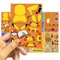 thumbnail image 2 of Pegatinas de rompecabezas DIY para niños, Cara de Pokémon, Anime divertido, Pikachu, juguetes para niños, regalos para niñas, 32 hojas, 2 of 3