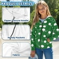 thumbnail image 5 of chaqlin Boys Golf Ball Hoodies Size 6-7 Kids Zip Up Hooded Jacket Casual Long Sleeve Hooded Sweatshirt Lightweight Loose Sport Coat with Pocket Fall Winter Clothes, 5 of 6