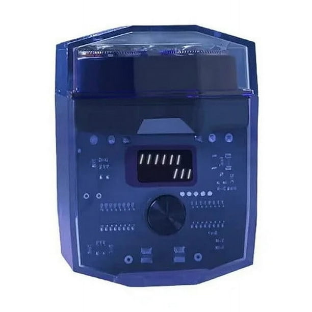 Mini afeitadora eléctrica Estuche transparente | Motor de alta potencia de 8200 rpm - Cabezales flotantes dobles | Pantalla digital | Bajo nivel de ruido | Resistente al agua IPX6 | Portátil y