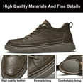 thumbnail image 3 of Men's Invisible Height Increasing Elevator Shoes Lace-up Casual Fashion Leather Sneakers Dress Shoes -2.36 Inches Taller, 3 of 7