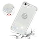 thumbnail image 5 of Funda para iPhone SE 2022/2020 con Brillo Líquido Flotante, Purpurina, Parachoques y Anillo Giratorio Soporte, 5 of 5