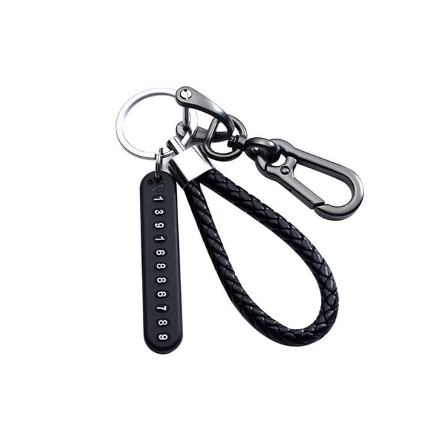 Riwesomey LLavero de coche colgante tarjeta de número de teléfono DIY colgante automóvil llavero portátil bolsillo decoración presionando Gafas de moto Tipo 3