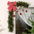 thumbnail image 6 of JeashCHAT Christmas Bow Ornaments, Red White Stripes Bow Christmas Tree Wreath Garland Decorations, Christmas Tree Topper Bow, Xmas Decorations, 9.84" x 9.84", 6 of 6