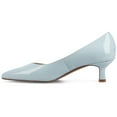 thumbnail image 2 of Journee Womens Pammie Slip On Pointed Toe Kitten Heel Pumps, Widths Available, 2 of 9