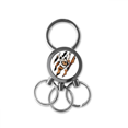 thumbnail image 1 of Cara de tigre Llavero de metal de acero inoxidable Llavero Anillo de cadena Llavero, 1 of 3
