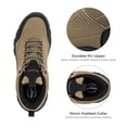 thumbnail image 5 of Fittington Men's Walking Hiking Shoes Outdoor Trekking Athletic shoes Arch Support | Reflective Safety Feature | Dark Brown/Black, 5 of 10