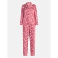 thumbnail image 5 of Joyspun Women’s Stretch Satin Sleep Top and Pants, 2-Piece Set, Sizes XS to 3X, 5 of 5