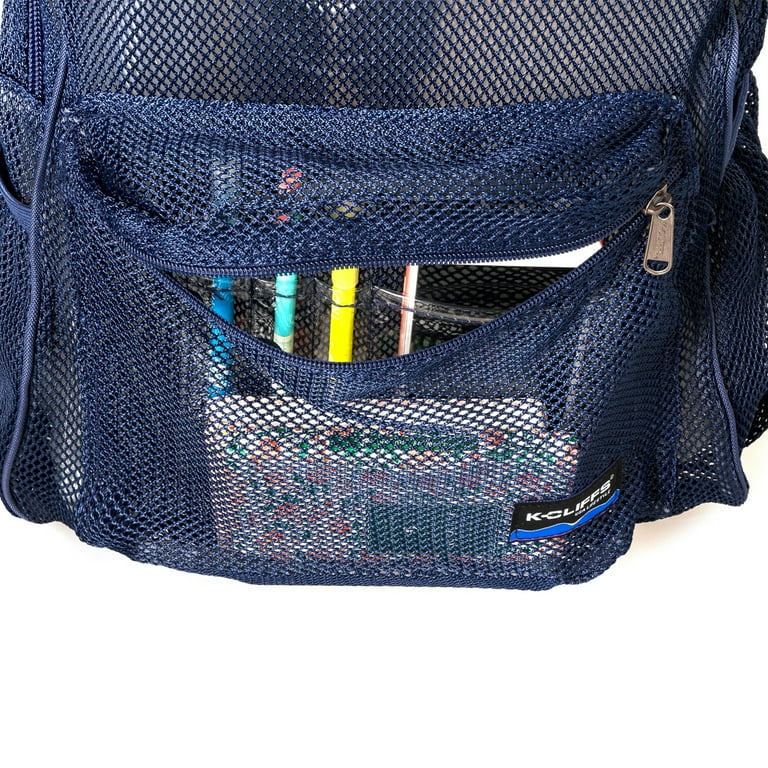 Blue Mesh Backpack