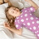 thumbnail image 5 of Balery Purple And White Polka Dot Conjunto de Pijama Infantil de Manga Corta con Estampado – Ropa de Dormir de Algodón Suave-Small, 5 of 6