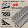 thumbnail image 4 of Plancha para Parrilla de Hierro Fundido Reversible Fácil de Limpiar Antiadhesiva 50.5 * 23.5cm para, 4 of 6