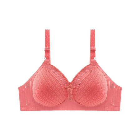 CAICJ98 Lingerie for Women Plus Size One Fab Fit Underwire  Demi T-Shirt  Convertible Bras for Women 42/95 Pink