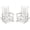 White, variant on SERWALL Outdoor Rocking Chair Set of 2, HDPE Patio Rocker for Lawn, Porch, White