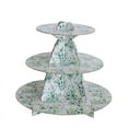 thumbnail image 2 of Balsa Circle 3 Green Tiers Floral Print 11" Cake Cupcake Stand Party Wedding Events Centerpieces, 2 of 8