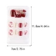 thumbnail image 3 of Seitruly Uñas postizas Perfect Matching Jelly Rubber Uña falsa Ligero Viscosidad fuerte Paster ajustable para manicura Art Juegos de manicura tipo 20 F741, 3 of 6
