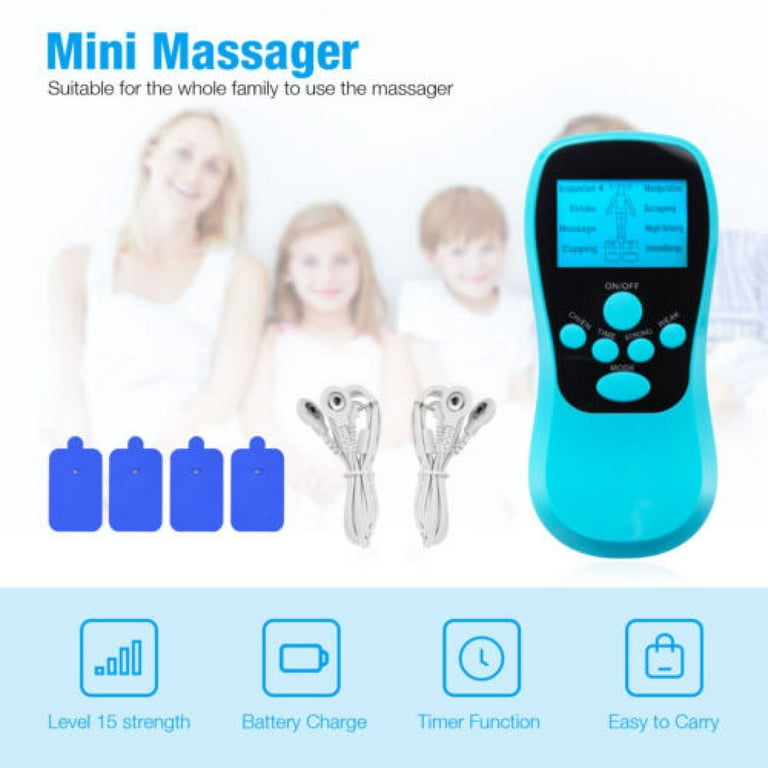 LCD Unit MACchine Electric Pulse Massager Muscle Stimulator Pain Relief  Therapy