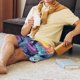 thumbnail image 5 of Balery Hip-Hop DJ Dolphin Pantalones cortos de pijama de punto de algodón para hombre con cinturilla y bolsillos-Large, 5 of 6