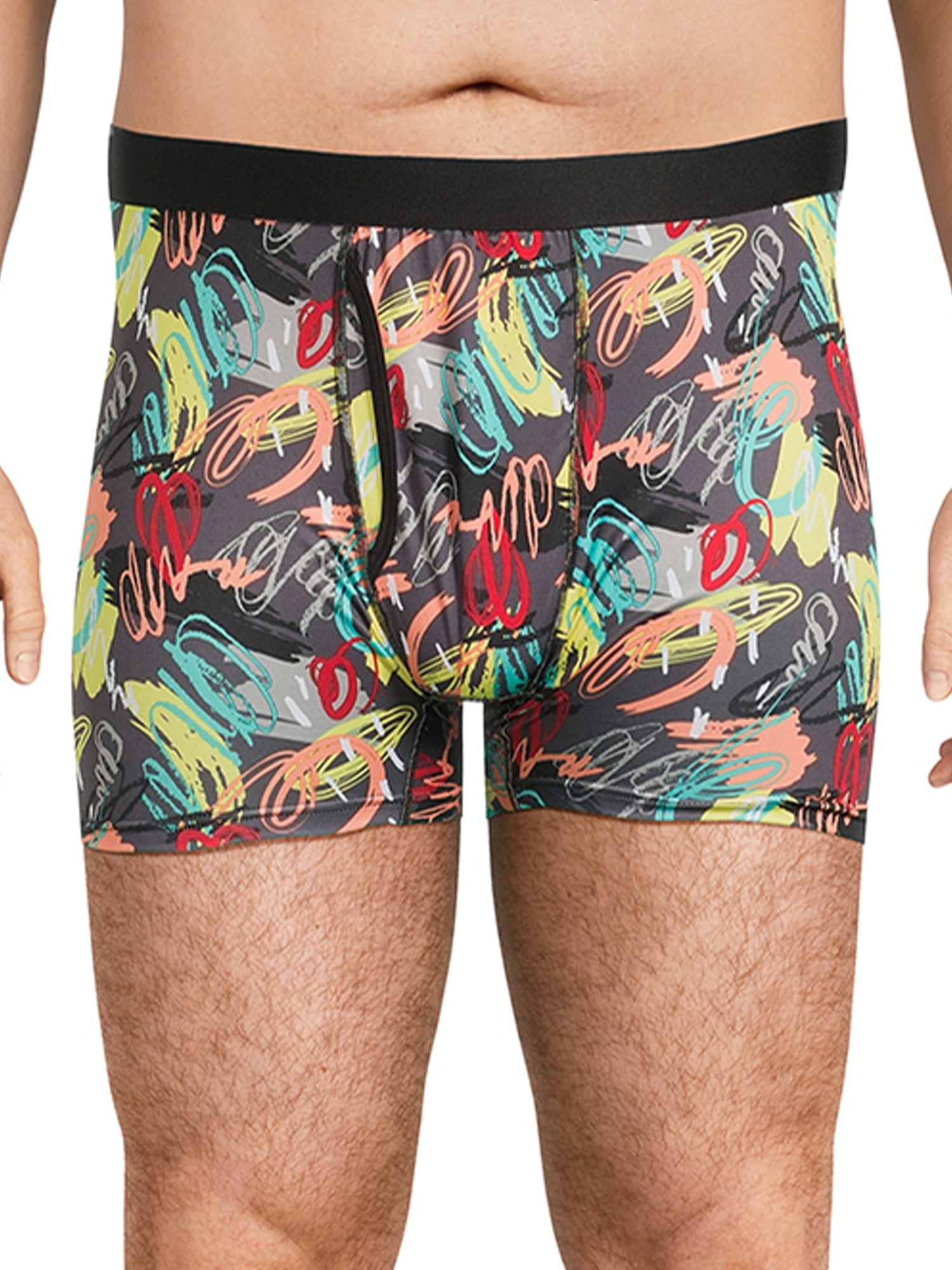 No Boundaries Men's Stretch Boxer Briefs, 3-Pack, Sizes S-3XL